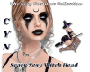 Scary Sexy Witch Head