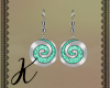 Kira Earrings Silv Teal