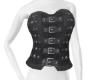 dark grey suede corset