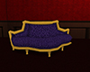 Purple victorian sofa