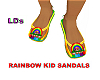 {LDs}Rainbow KidSandal/F