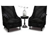 Black Wood Chair Set