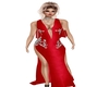 sexy red gown
