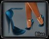 Blue Fashion Heels