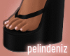 [P] Liz black sandals