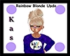 KIDS Rainbow Blonde Updo