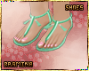 Minnie sandals green