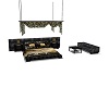 Gold&black bed