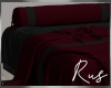 Rus Burgundy Bed