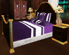 PURPLE/WHITE BED COVERS