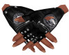 metal biker gloves