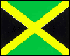 Jamaican HandHeld Flag