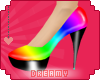 *D* Rainbow Raver Heels