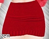 Knitted Skirt - Red