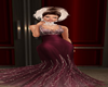 BURGUNDY GLAM GOWN