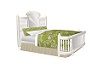 Green Damask Bed