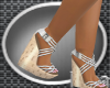 (VF) White Wedge Sandals