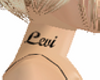Levi Neck Tattoo