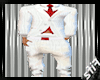 White Red Suit Pants