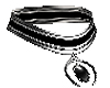 black silver necklace st