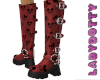 mouse house boots red