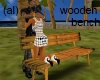 (al) wooden bench anim