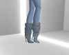 {F} Gray Slouch Boots