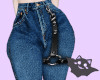 ☽ Jeans / Garter Blue
