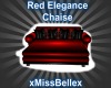 Red Elegance Chaise