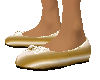 *ENVY* Gold Flat Shoe