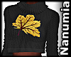 leaf black sweater