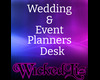 Event planner desk