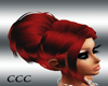 UPDO weddig hair red CCC