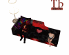 divan noir et rouge TH
