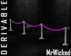 DER Velvet Ropes 3x Pink