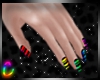 C; Hands w Rainbow Nails