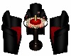 Black Red Club Chairs