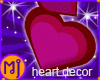 MJ 3-D Heart Decor