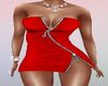 Red dress with a lock