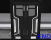 END- Black Sci Fi Door