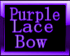 Purple Lace Hair Bow