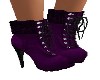 PURPLE ANKLE BOOTS