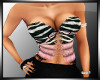 Zebra print corset