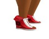 Red Converse Wedge Heels