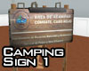 Combate Camping sign