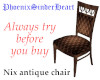 Nix antique dining chair