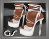 GS White Tie Sandals