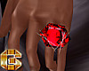 Never gon b me ruby ring