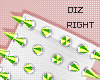 !!D Ankle Spike Green R