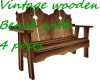 Vintage wooden Bench